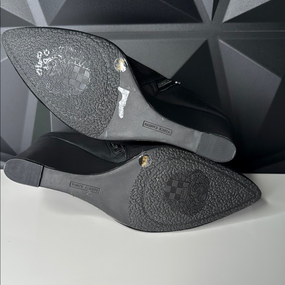 Vince Camuto Black Ankle Booties with Wedge Heel - Picture 6 of 7